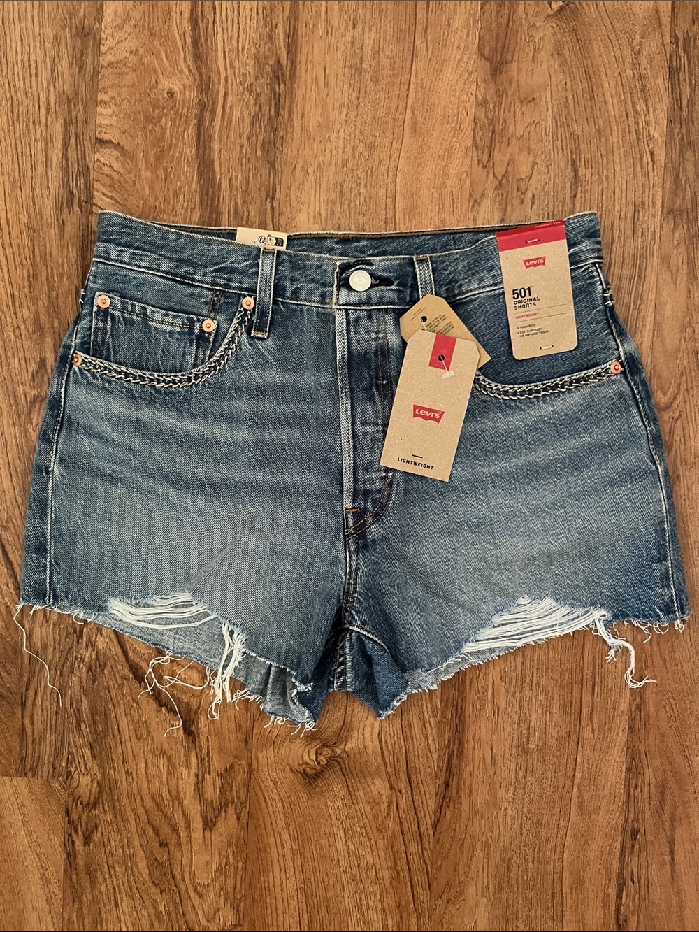 NWT Levi’s 501 Lightweight Denim Shorts